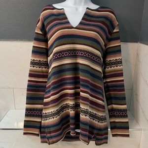 Denim & Co boho style sweater size XL